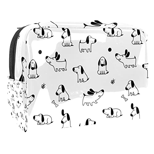 Niedliche Hunde Muster Schminkpinsel Beauty Bag Organizer Kosmetiktasche von VERED