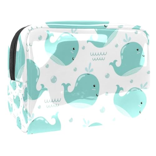 Niedliche Wale Muster Schminkpinsel Beauty Bag Organizer Kosmetiktasche von VERED