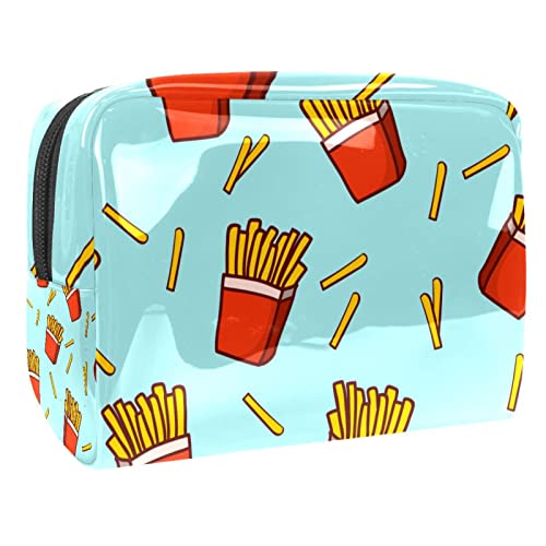 Pommes Frites-Muster Reisetaschen für Toilettenartikel Kosmetiktasche für Frauen Mädchen von VERED