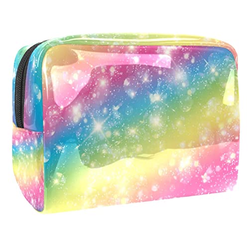 Schöner Regenbogen Kosmetiktasche Portable Kosmetiktaschen für Frauen Mädchen von VERED