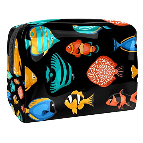 Tropisches Fisch-Muster Schminkpinsel Beauty Bag Organizer Kosmetiktasche von VERED