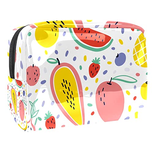 Wassermelone-Erdbeere-Frucht-Muster Schminkpinsel Beauty Bag Organizer Kosmetiktasche von VERED