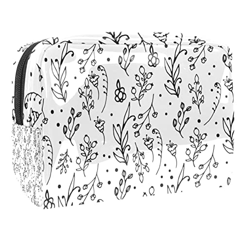 Wildblume Blumenmuster Handgehaltene Kosmetiktasche Kosmetiktasche für Frauen Mädchen von VERED