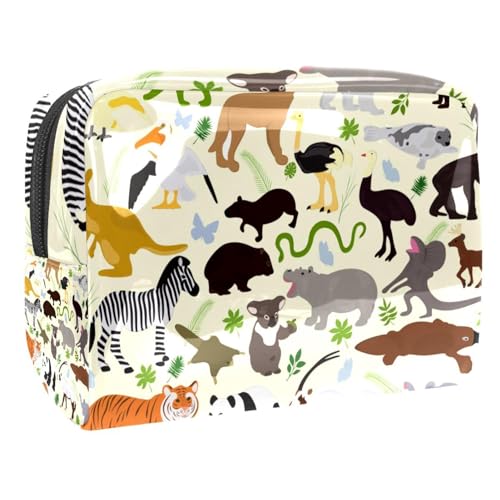 Wildtiere Reisetaschen für Toilettenartikel Kosmetiktasche für Frauen Mädchen von VERED