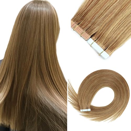 Tape-in-haarverlängerung, Echthaar Für Frauen, 20 Stück/30 G/40 G/50 G, Remy-echthaar-tape-in-extensions, Pflegeleicht von VERMIS