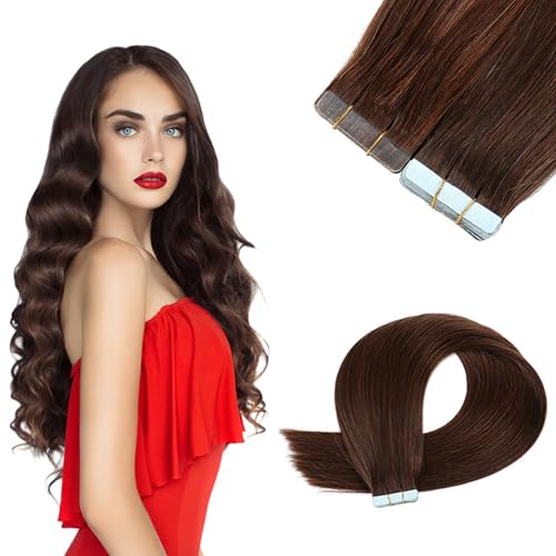 Tape-in-haarverlängerung, Echthaar Für Frauen, 20 Stück/30 G/40 G/50 G, Remy-echthaar-tape-in-extensions, Pflegeleicht von VERMIS