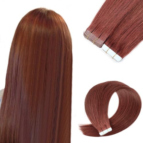 Tape-in-haarverlängerung, Echthaar Für Frauen, 20 Stück/30 G/40 G/50 G, Remy-echthaar-tape-in-extensions, Pflegeleicht von VERMIS