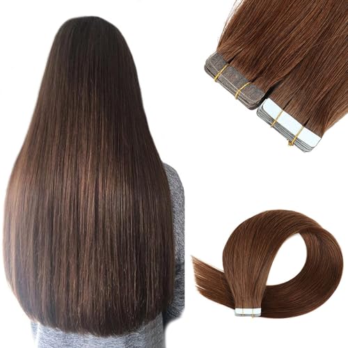 Tape-in-haarverlängerung, Echthaar Für Frauen, 20 Stück/30 G/40 G/50 G, Remy-echthaar-tape-in-extensions, Pflegeleicht von VERMIS