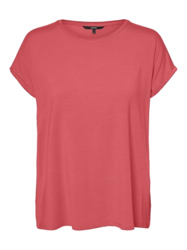 VERO MODA CURVE Damen VMAYA Plain SS TOP GA Curve T-Shirt, Dubarry, 3XL von VERO MODA CURVE