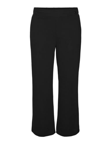 VERO MODA CURVE Damen VMCLIVA HW Wide Pant CUR NOOS Trousers, Black, 46W x 32L von VERO MODA CURVE