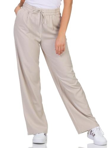 VERO MODA CURVE Damen VMJESMILO Ankle Pants WVN GA NOOS CUR Hose, Silver Lining, 46 von VERO MODA CURVE