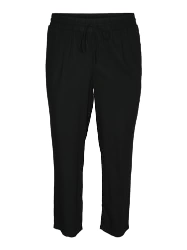 VERO MODA CURVE Damen VMJESMILO Ankle Pants WVN GA NOOS CUR Hose, Black, 46 von VERO MODA CURVE