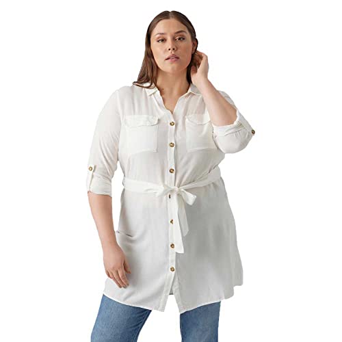 VMBUMPY L/S Shirt Dress WVN Curve NOOS von VERO MODA