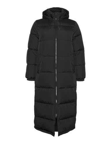 VERO MODA CURVE Damen Vmcklea Long Coat Ga Cur Hose, Schwarz, 50 Große Größen EU von VERO MODA