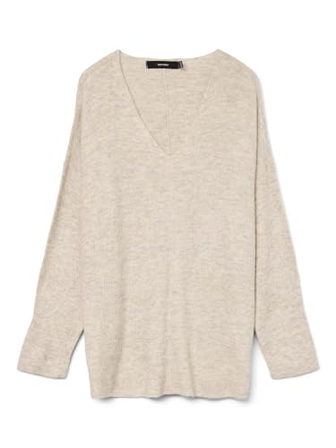 VERO MODA CURVE Vmcrewlefile Ls V-Neck Blouse Noos Cur von VERO MODA