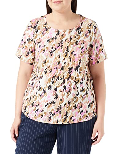 VERO MODA CURVE Damen Vmeasy R1 WVN Ga Cur Top, Tigers Eye/AOP:ina, 44 Große Größen EU von VERO MODA CURVE