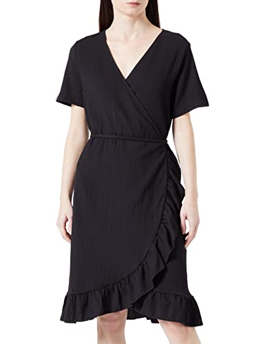 VERO MODA CURVE Damen Vmhaya Short Dress Ga Noos Curve Kleid, Schwarz, L Große Größen EU von VERO MODA