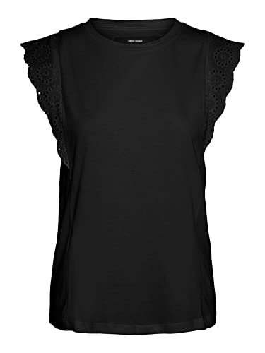 VERO MODA CURVE Damen Vmhollyn Ga Top, Schwarz, M EU von VERO MODA CURVE