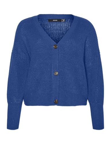 VERO MODA CURVE Damen Vmlea Ls V-Neck Cuff Cardigan Noos Cur Strickjacke, Surf The Web, M von VERO MODA CURVE