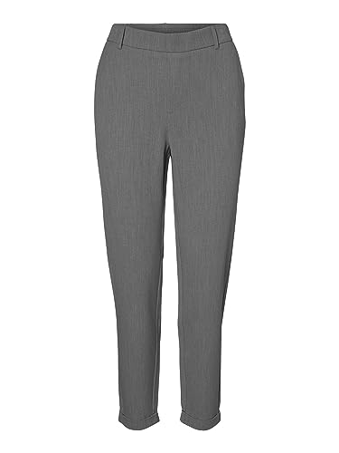 VERO Moda Damen Vmcmaya Mw Loose Solid Pant Cur Noos Trousers, Medium Grey Melange,50W / 32L von VERO MODA CURVE