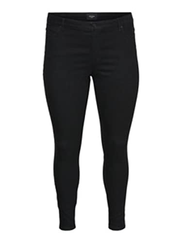 VERO MODA CURVE Damen Vmrudy Slim Blk Jegging Curve Noos Jeanshose, Schwarz, 48W / 32L EU von VERO MODA