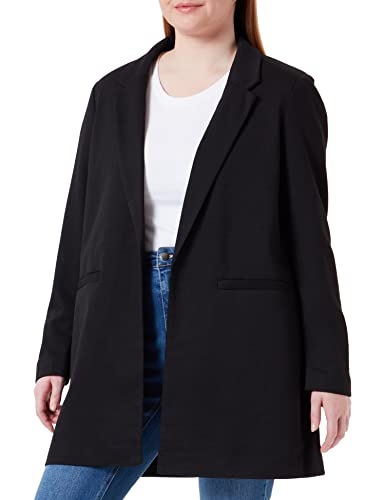 VERO MODA CURVE Damen Vmverina Long Noos Curve Blazer, Schwarz, 52 Große Größen EU von VERO MODA CURVE