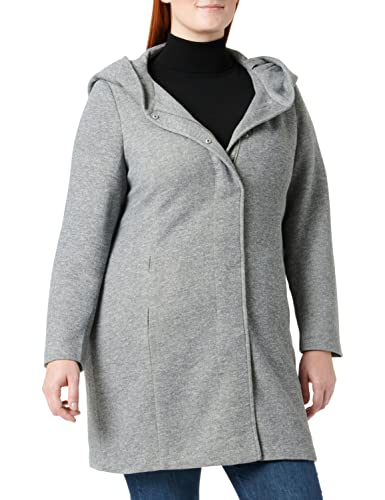 VERO MODA CURVE Damen Vmverodona Jacket Curve Noos Mantel, Light Grey Melange, 50 Große Größen EU von VERO MODA