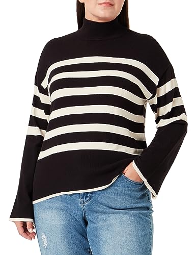 VERO MODA CURVE VMCHAPPINESS LS HIGHNK Pullove GA BO CU von VERO MODA CURVE