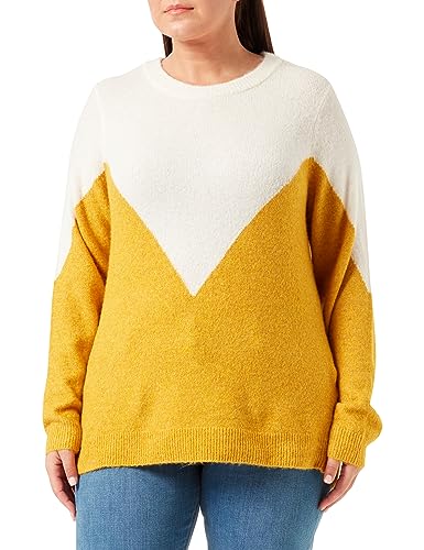 VERO MODA CURVE VMCPLAZA LS Block Pullover GA Boo CUR von VERO MODA CURVE