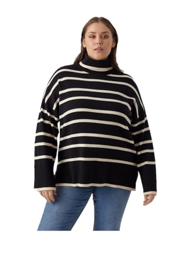 VERO MODA CURVE VMSABA LS Rollneck Blouse GA NOOS CUR von VERO MODA CURVE