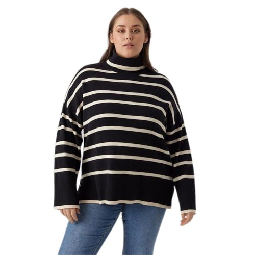 VERO MODA CURVE VMSABA LS Rollneck Blouse GA NOOS CUR von VERO MODA CURVE