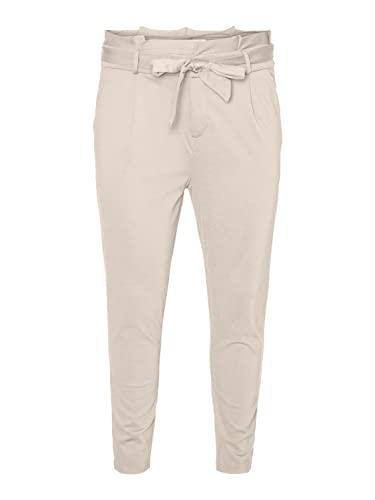 VERO MODA CURVE Women's VMEVA HR Loose Paperbag P GA Curve NOOS Hose, Birch, 46/32 von VERO MODA CURVE