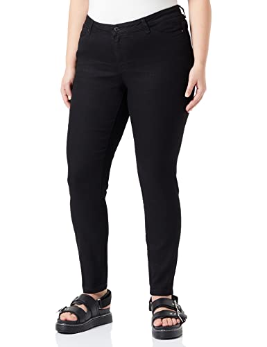 VERO MODA CURVE Damen Vmrudy Slim Blk Jegging Curve Noos Jeanshose, Schwarz, 52W / 32L EU von VERO MODA CURVE