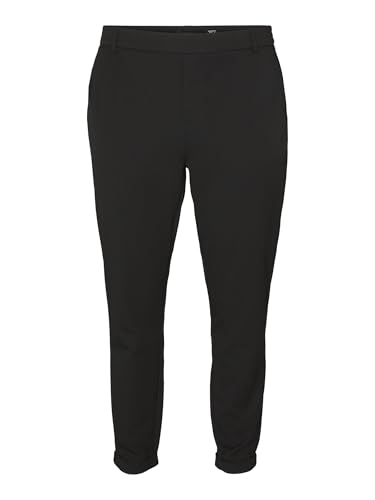 VERO MODA Curve Damen Vmmaya Mr Loose Solid Curve Noos Pants, Schwarz, 52W / 32L EU von VERO MODA