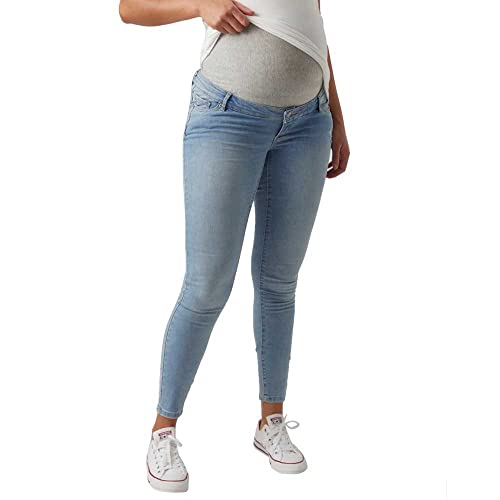 VERO MODA MATERNITY Damen VMMSOPHIA HR Skinny J GU3109 GA NOOS Umstandsjeans, Light Blue Denim, Medium von VERO MODA MATERNITY