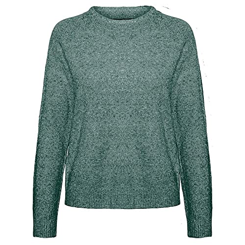 VERO MODA PETITE Women's VMDOFFY LS O-Neck Blouse GA PTT Strickpullover, Pine Grove/Detail:Melange, S/P von VERO MODA PETITE