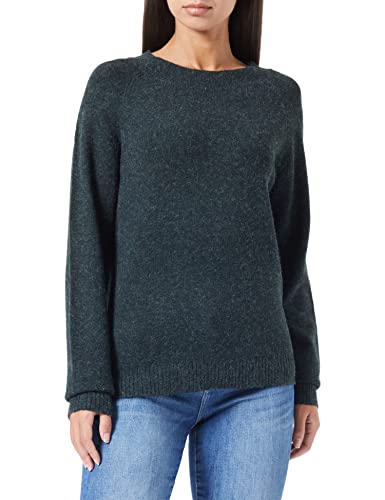 VERO MODA Women's VMDOFFY LS O-Neck Blouse GA Tall Strickpullover, Pine Grove/Detail:Melange, XS/T von VERO MODA