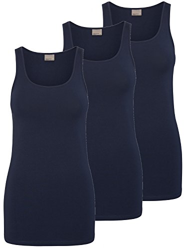 VERO MODA 3er Pack Maxi My Long Tank Top 3er Pack Black Iris (Navy) L von Vero Moda