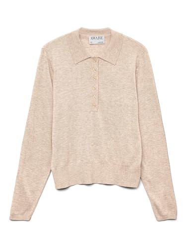 VERO MODA Awsikita Ls O-Neck Polo Knit Noos von VERO MODA