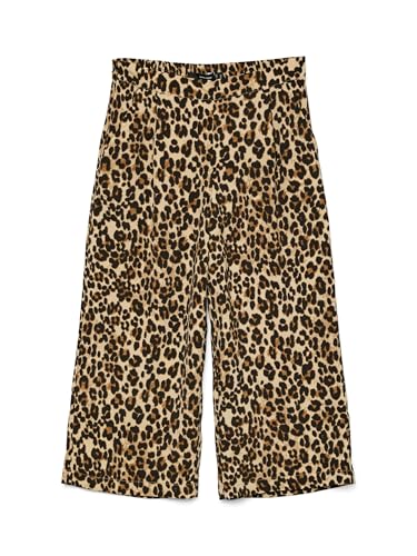 VERO MODA Culotte mit Leopardenmuster weiter Schnitt, Farben:Braun, Größe:L von VERO MODA