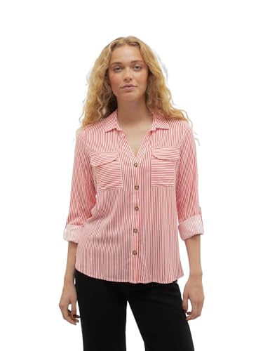 VERO MODA Damen Bluse 10275283 Cayenne Xs von VERO MODA