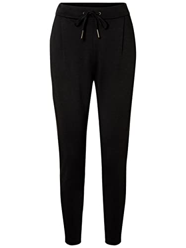 VERO MODA Damen Hose VMEVA MR Loose String Pants XS-XL L30-L34 Jogginghose Sporthose, Größe:S - L 30, Farbe:Black (10197909) von VERO MODA