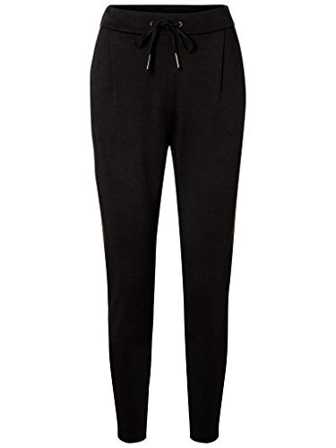 VERO MODA Damen Hose VMEVA MR Loose String Pants XS-XL L30-L34 Jogginghose Sporthose, Größe:XL - L 32, Farbe:Black (10197909) von VERO MODA