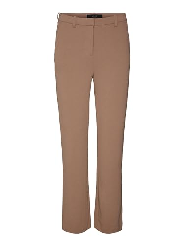 VERO MODA Damen Hose Vmzamira Mr Slim Straight Pant Ga Noos, Brown Lentil, L / 34L von VERO MODA