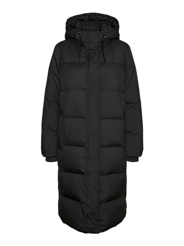 VERO MODA Damen Vmericaholly Long Down Jacket Noos Jacke, Schwarz, L EU von VERO MODA