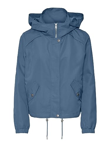 VERO MODA Damen VMZOA Short NOOS Parka, Coronet Blue, M von VERO MODA