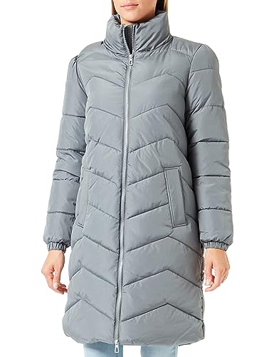 VERO MODA Damen VMLIGA Coat BOOS CP Mantel, Stormy Weather, M von VERO MODA