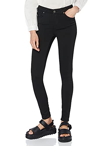 VERO MODA Damen VMLUX NW SUPER Slim BA037 NOOS Jeans, Black Black, XS / 34L von VERO MODA