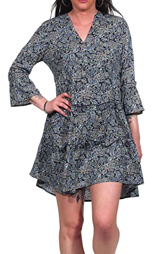 VERO MODA Damen Kleid VMEasy Tunika 3/4-Ärmel 10245162 Navy Blazer sof XS von VERO MODA