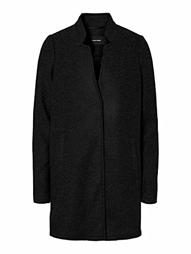 VERO MODA Damen Kurzmantel VMBrushedkatrine 10248002 black XS von VERO MODA